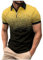 Men's Slim Fit Polo Shirt Solid Summer Top Short Sleeve Basic Pique Cotton Henley T Shirt Mens Slim Fit Mens Long Sleeve Cotton t Shirts Mens Running top Tee (Yellow, M)