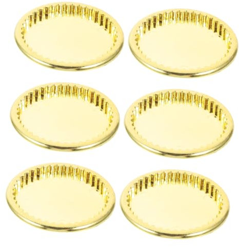 Abaodam Winzige Tabletts Modell Mini 6 Stücke Mini Platten Für Puppenhaus Spielzeug Miniatur Küche