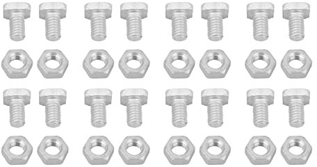 50pcs Aluminiummuttern 50pcs Bolzen, Gewächshausreparatur -Kit -Hardware -Set, Werkzeugzubehör -Set für Gartenhaus Im Freien Im Freien Anlagen