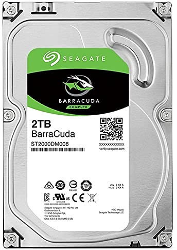 Glowster SATA-Festplatte, 8,9 cm (3,5 Zoll), 2 TB, SATA-600, 7200 U/min, 256 MB Puffer, Speicher für PC und Server, ideal für Backups und Multimedia
