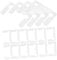 NUOBESTY 40pcs Anti-Slip Gasket Replacement Kit for Glass Door Hinges Rubber Pads for Shower Doors Easy Installation Bathroom Accessory Transparent Design Shock Absorption Pads
