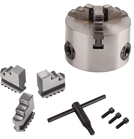 Sanou K11-80 80mm 3-Jaw Self-Centering Lathe Chuck for CNC Metalworking Keyless Quick-Change Precision Machining Tool