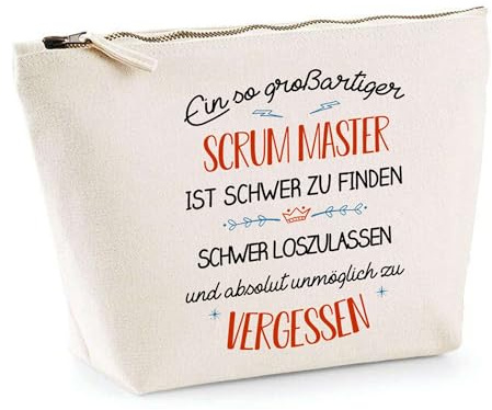 Kosmetiktasche Großartiger Scrum Master - praktische Kultur- & Reisetasche für Büro, Gadgets & Reise, Geschenk zum Ruhestand, Abschied oder Geburtstag für Kollegen