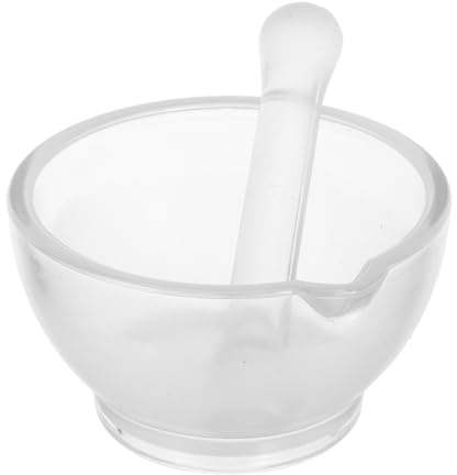 Alipis Mahlschüssel Satz aus Glas 8oz mit Ergonomischem Design Vielseitig Einsetzbar als Gewürzzerkleinererschale für Apotheke und Wissenschaftslabor