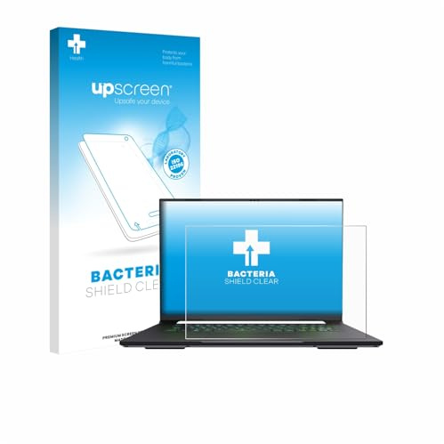 upscreen Schutzfolie für Gigabyte AERO X16 2025 | Antibakterieller Displayschutz Made in Germany Transparente Folie HD-Klar