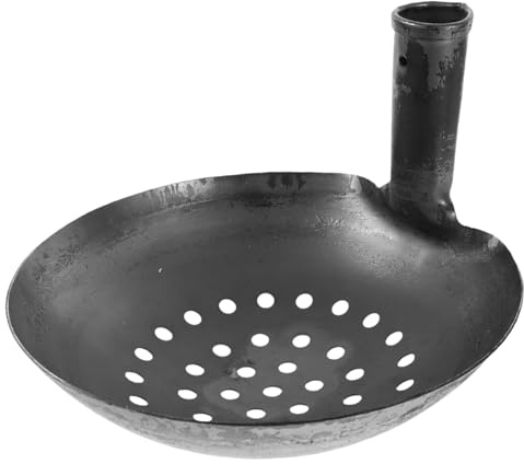 ZHUMCCY Pelle à Détritus en Métal - Louchette en Fer pour l'Évacuation du Fumier,Pelle Tamisante pour Boue Métallique,pour Extérieur, Cour, Puits, Drainage, Allée, Gouttière, Boue, Vase et
