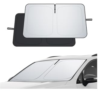 ECOZEN Parasol Coche Delantero Plegable VW Tiguan 3 2024-2026 con Bolsa de Almacenaje, Protección UV y Solar, Tejido Engrosado, Parasol para Parabrisas Delantero de Coche VW Tiguan mk3 Accesorios