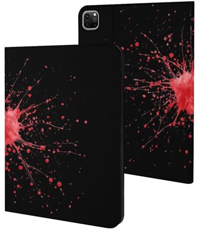 Red Splatter Blood Cells Slim Case Compatible with iPad 10th 9th 8th 7th Generation 2022 2021 2020 2019 Protective Cover Stand
