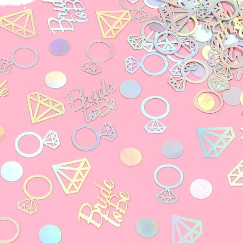 Ovanda Jga Deko,100 Stück Glitzer Konfetti Bride To Be Deko | Bride To Be Deko Accessoires, Junggesellenabschied Frauen Deko, Jga Accessoires Frauen, Braut Party Deko, Jga Tischdeko Frau