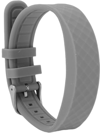 Cerlingwee Smart Health Bracelet Vibration Alert Fitness Tracker for Exercise Sleep Sports USB Rechargeable for Men Women Silicone Material (Grey)