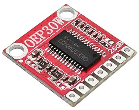 Digitaler Mono Verstärker Modul, 30W Class D Audio Platine mit DC 7,5-24V | 30W Mono Verstärker Modul mit Class D Technologie, Kompakt, 8-3,2 Ohm Impedanz, Geeignet für Audio-Projekte