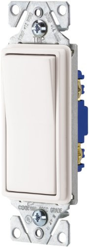 Eaton 7501W 15-Amp 120-Volt Single-Pole Decorator, White