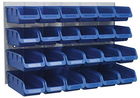 Sealey Tps131 Bin and Panel Combination 24 Bins - Blue
