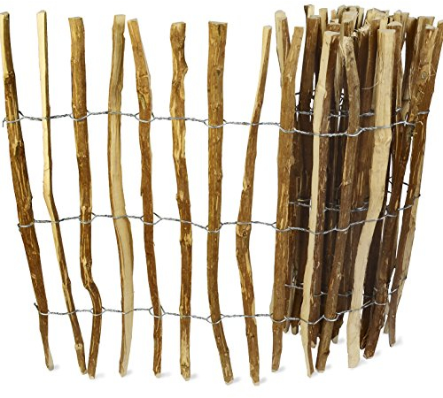 WEIDENPROFI Staketenzaun, Gartenzaun aus Haselnussholz, Größe (BxH): 300 x 90 cm
