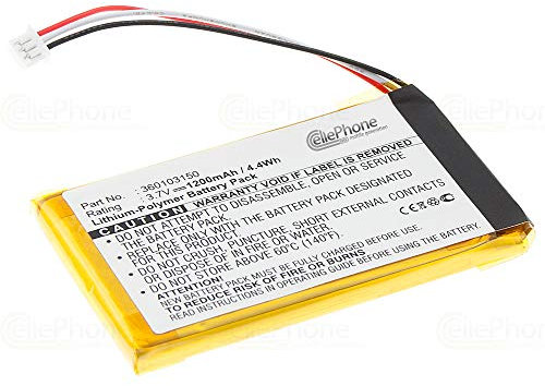 cellePhone Akku Li-Polymer kompatibel mit Tomtom Go 7000 (Ersatz für 360103150)