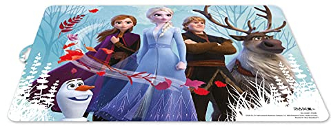 p:os 25181299 - Frozen Die Eiskönigin - Tischset mit beliebtem Disney Frozen Motiv, Platzset aus Kunststoff für Jungen und Mädchen, ca. 42 x 29 cm groß, BPA-frei, sortiert