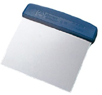 Thermohauser Bäckerei Spiegelhauer Teigschaber Edelstahl 135 x 135 mm Teigspachtel Metall I Teig portionieren falten abstechen für Brot Brötchen Torten