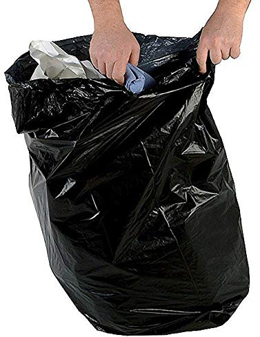 We Can Source It Ltd - Heavy Duty Black Refuse Sacks - Bin Bags for Domestic and Commercial Use - Puncture Resistant and Leak Proof Bin Liners 18x29x34 - 200 Pack