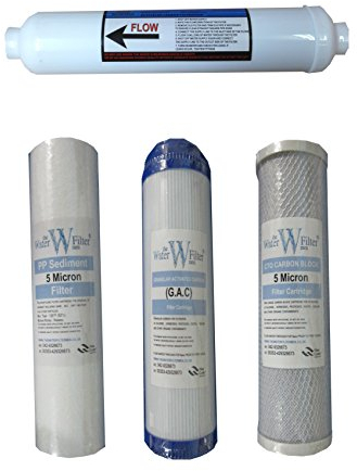 Set per il filtraggio dell’acqua a osmosi inversa (4 filtri / ricambi annuali per filtri)