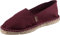 Espadrij L'Originale Classic Bordeaux weinrot Damen Espadrilles Sommerschuhe Leinen (38)