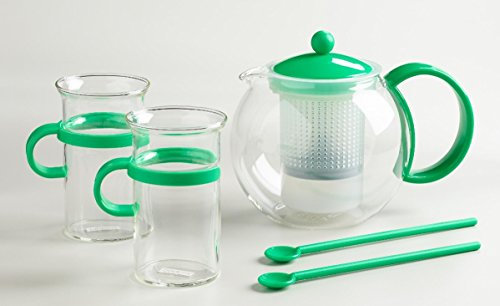 Bodum Assam - Juego de té y tetera (1 L, edición especial de 70 años)