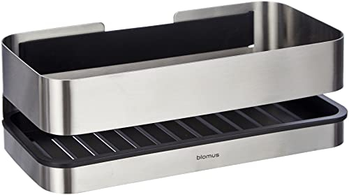 Blomus 68941 Nexio Panier de Douche Acier Inoxydable/Plastique Argent 25 x 12 x 8,5 cm