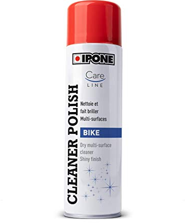 IPONE - Cire Nettoyante Moto Multi-Surfaces - Cleaner Polish - Lustre et Fait Briller - Nettoie sans Eau - Ne laisse pas de Traces ni de Fini Gras - Enlève les micro-rayures - 250 ml