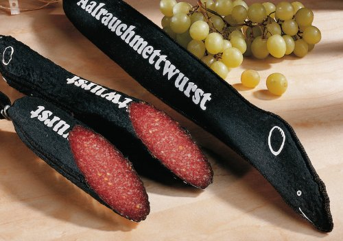 Aal-Mettwurst in AALFORM | Stück ca. 400g | Besondere Delikatesse mit feinem Aalgeschmack