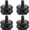 Camera Hot Shoe Mount to 1/4-20 Tripod Screw Adapter,Flash Shoe Mount for DSLR Camera Rig (Pack of 4)
