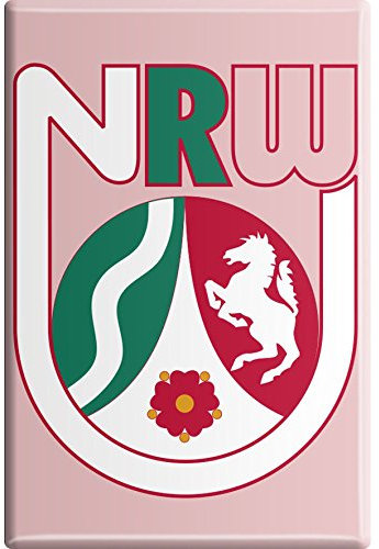 Kühlschrankmagnet - Wappen NRW - Gr. ca. 8 x 5,5 cm - 38724 - Küchenmagnet