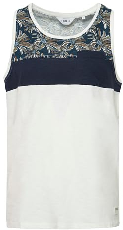 !Solid Flo Herren Tank-Top Mit Rundhalsausschnitt Aus 100% Baumwolle Regular Fit, Größe:M, Farbe:Insignia Blue (1991)