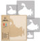 NAKLEO Schablonen Malen für Kinderzimmer, 5 Stück Set 9x9 bis 34x34cm Schwimmen Meer U-Boot, Wiederverwendbare Kunststoff Malvorlage Raumdekoration, Basteln DIY Wand Möbel Papier Stoff