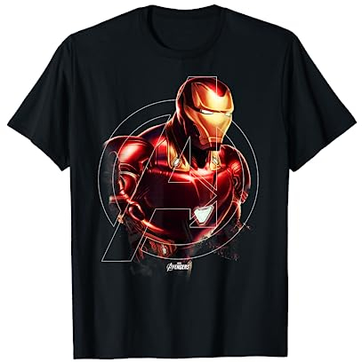 Marvel Avengers: Endgame Iron Man Porträt Grafik T-Shirt T-Shirt