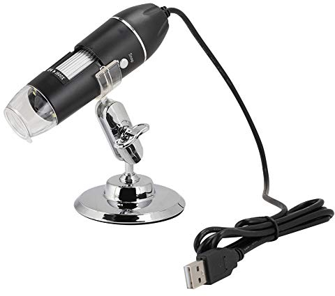 Garsent USB Digitales Mikroskop, 1600X Vergrößerung Endoskop 1080P HD 2MP Mikroskop-Kamera, 8 LEDs Digital Mikroskop mit Ständer mit 2000/XP, Vista, 7/8/10.