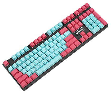 YMDK Miami 108 Key Cherry Profile PBT Double Shot Side-lit Shine Through Translucent Backlit Keycaps for MX Mechanical Keyboard Filco (Only Keycap)