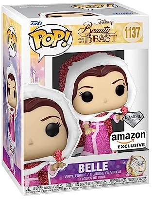Funko Pop! Disney: Beauty and The Beast - Winter Belle - Brillo de Diamante - Figura de Vinilo Coleccionable - Idea de Regalo- Mercancia Oficial - Juguetes para Niños y Adultos
