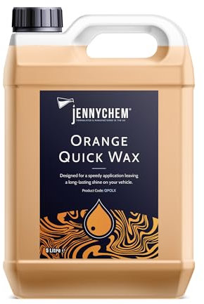Quick Wax Spray Refill (5 L) - Refreshing Orange Car Polish Spray - Wax & Polish Car Detailing Spray -Long-Lasting Glossy Car Shine Spray - Easy-to-Apply Car Wax Spray for Paintwork, Laminates, & More