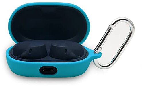 Silicone Case for Jabra Elite 7 Pro/Elite 7 Active in-Ear Bluetooth Earbuds, KJGLRSQH Premium Soft Skin Cover Shock-Absorbing,Anti-Scratch Protective Case with Keychain (Royal Blue)