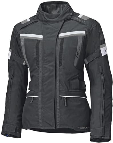 Held Tourino Top Motorrad-Jacke Damen Schwarz XXL | Touring Motorradjacke wasserdicht – CE zertifiziert – Schutzklasse A – zuverlässiger Wetterschutz auf Touren