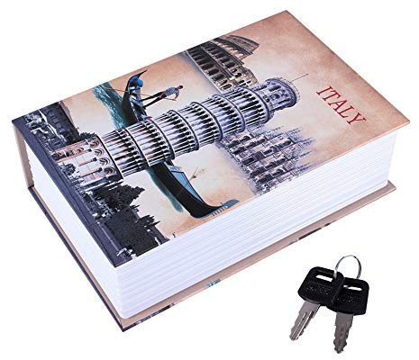 Nimomo Caja Fuerte para Libros, Caja de Almacenamiento Segura para Libros Desvío, caja fuerte para guardar la Biblia con llave de seguridad, caja fuerte oculta para libros de desvío
