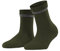 FALKE Damen Cuddle Pads W HP Baumwolle Rutschhemmende Noppen 1 Paar Stoppersocken, Grün (Artichoke 7436), 35-38