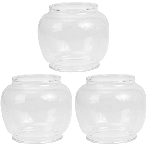 YARNOW Lampenschirm Lampenglas Ersatzglas 3 Stücke Einzigartige Öllampe Lichtabdeckungen Petroleumlampe Zubehör Öllampe Lampenschirme 6. 7X5. 5Cm Camping Gaslampe Ersatzglas