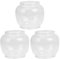 YARNOW Lampenschirm Lampenglas Ersatzglas 3 Stücke Einzigartige Öllampe Lichtabdeckungen Petroleumlampe Zubehör Öllampe Lampenschirme 6. 7X5. 5Cm Camping Gaslampe Ersatzglas
