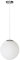 LEGZIT Lámpara Colgante de Globo Moderno,lámpara de Techo Colgante con Pantalla de Cristal Blanco,lámpara Colgante de Bola de Cristal de 1 luz,lámpara Colgante cromada para Cocina,Isla,Dormitorio,c