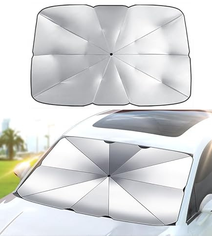 OTCPP Parasol Coche Delantero para Ford Focus 11 2011-2018, Parasol para Parabrisas de Coche, Plegable Protección UV y Aislamiento Térmico, Parasol para Coche,140 * 79cm