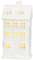 Weihnachtsdorf Beleuchtet Weihnachten Weisse Häuser Nachtlicht,LED Lichthaus Weihnachten Deko,Lichthäuser Keramik Weiß Teelichthalter Windlicht Haus Weihnachtshäuser Weihnachtsdeko (03)