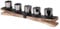 NATURAL LIVING Kerzenhalter mit Halterung aus Holz und Metall, 54 x 7 x 13 cm