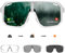 KAPVOE Fahrradbrille Selbsttönend Herren Photochrome MTB Brille Sportbrille Rennrad Brille Damen Sportsonnenbrillen für Radbrille Radfahren Brille Klar Mountainbike Sonnenbrille Laufbrille Weiß