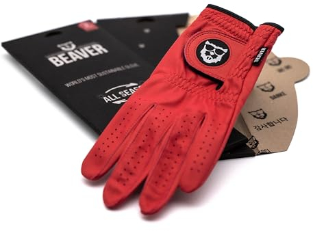 BEAVER GOLF Golfhandschuh 'Sunset Red' All Season Ultra, Herren, Links (Rechtshänder), ML