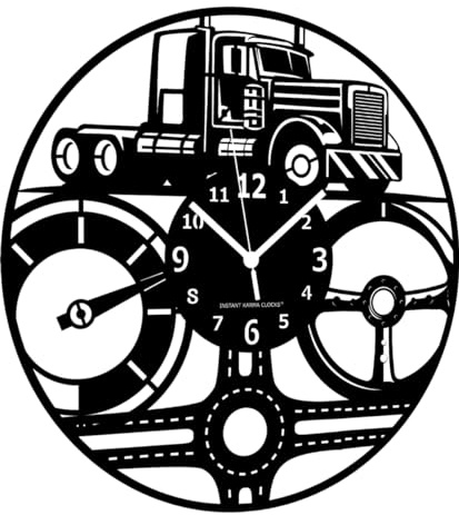 Instant Karma Clocks | Wanduhr | LKW-Fahrer | LKW | Transporter | Kurier | Fahrer | Truck | Geschenkidee Berufskraftfahrer